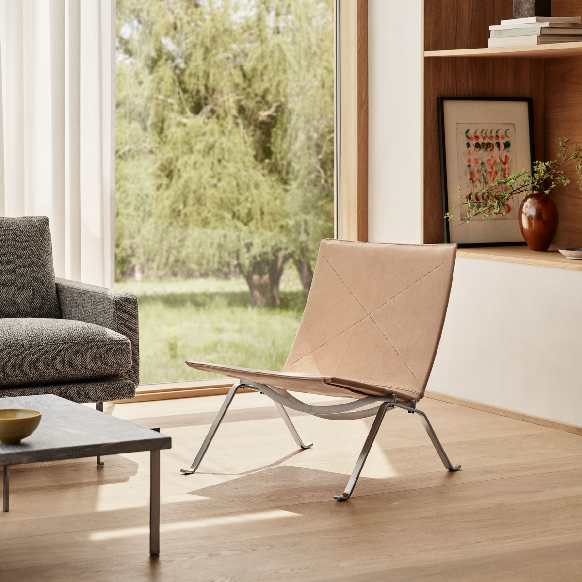 Comfortable Armchair Fritz Hansen Sheepskin Chair Fritz Hansen Chair Shearling 1940s Fritz Hansen Model 1518 Large