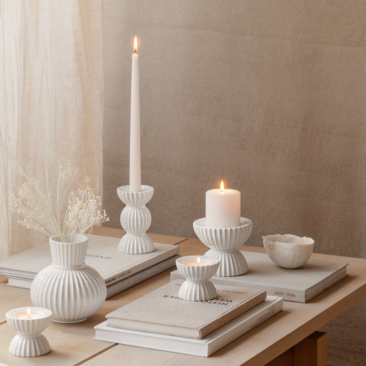 Long votive online candle holder