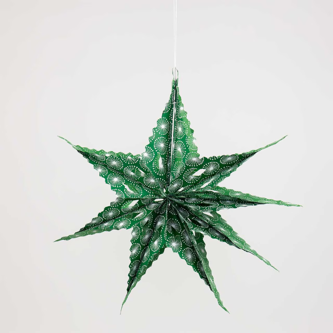 Sirius Dandelion Star, green/white