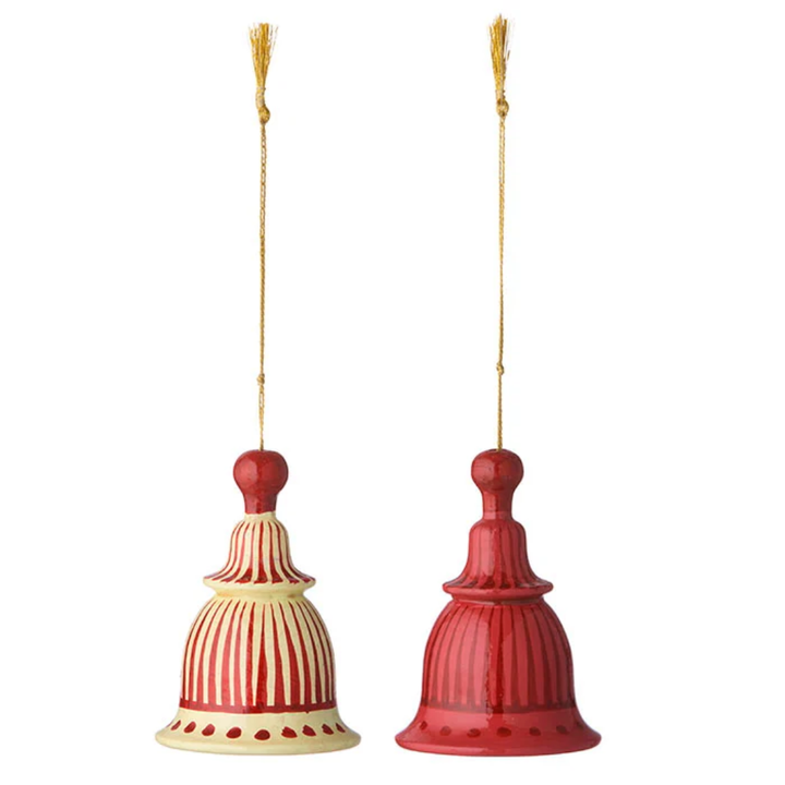 Papier Mache Bells 2pcs