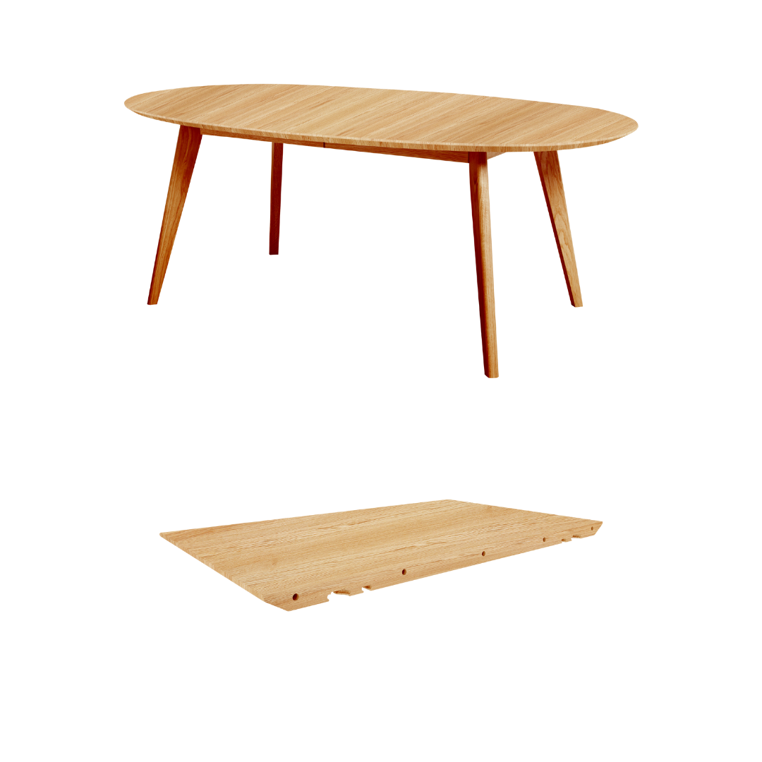 DK10 Extendable Dining Table - Solid Oiled Oak