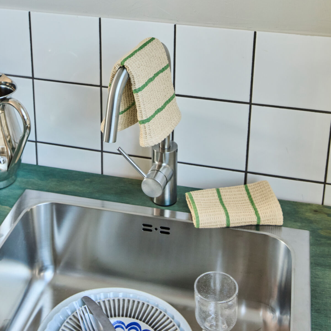 Rena Dishcloth Sand/Green