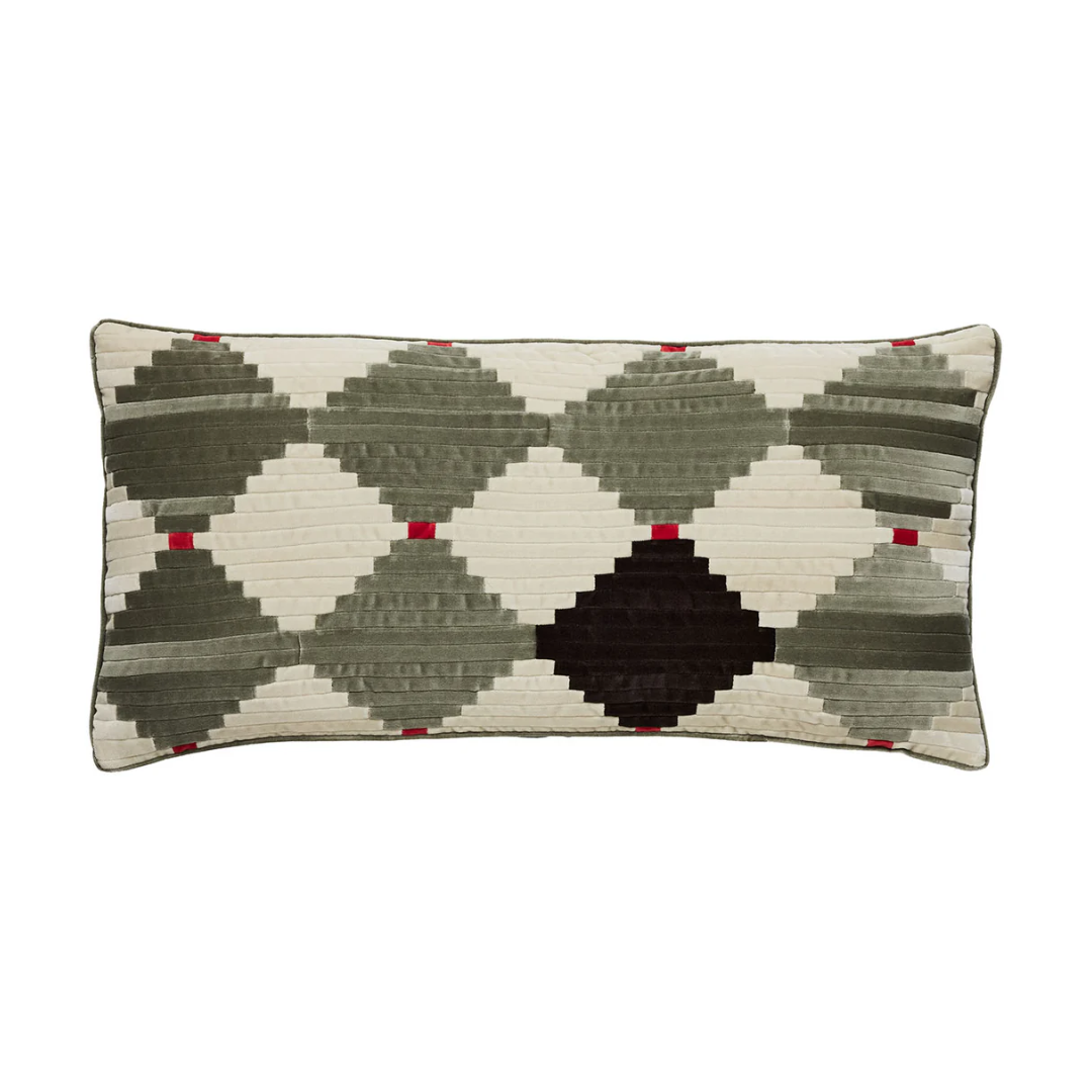 Lara pale olive/chocolate/tomato