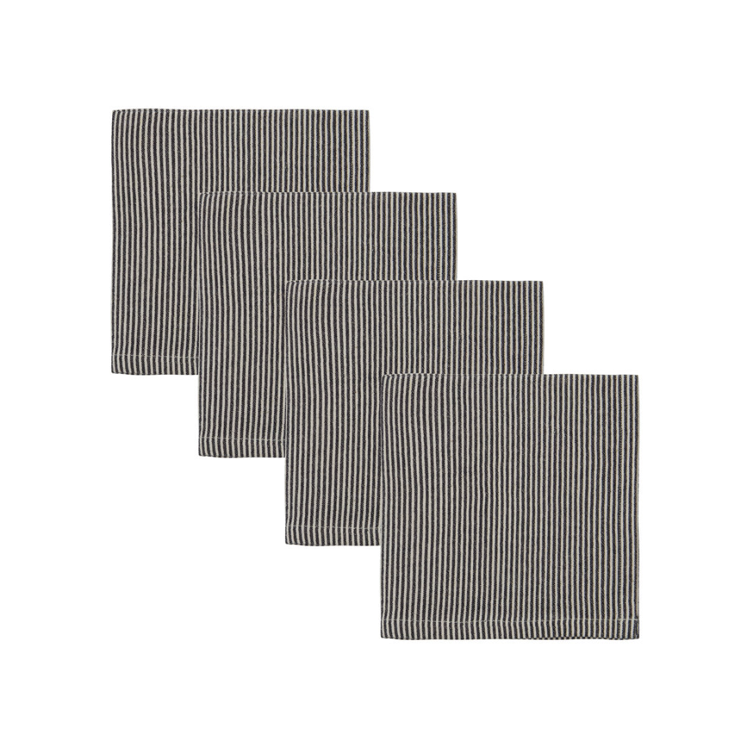 Napkins Block Sand / Black