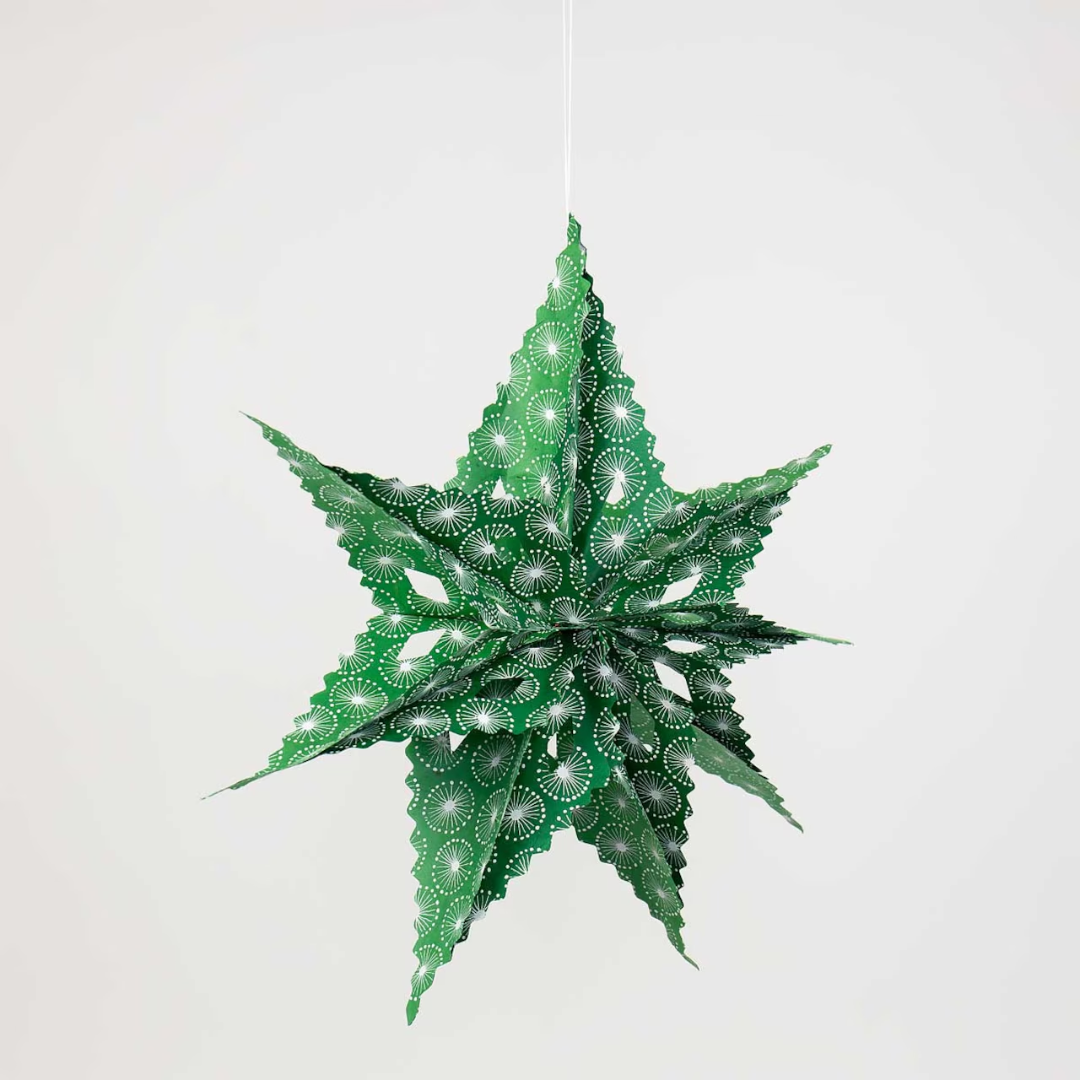 Sirius Dandelion Star, green/white