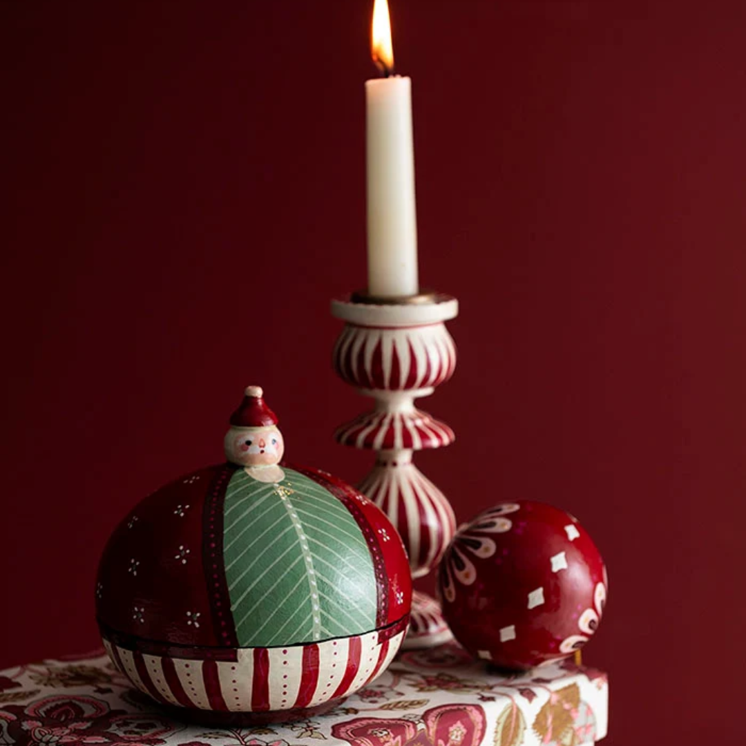 Decoration Box, Santa Ruby, Ø12.5