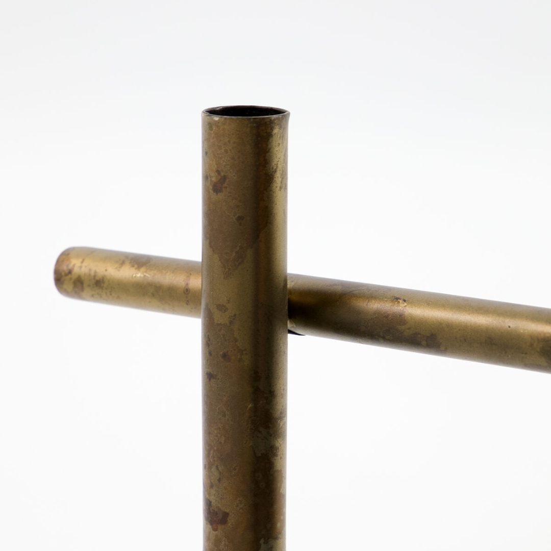 Antique Brass Christmas Table Candle holder
