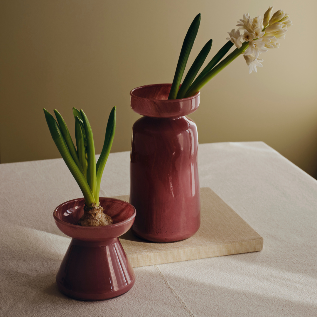 Solai Vase, Burgundy