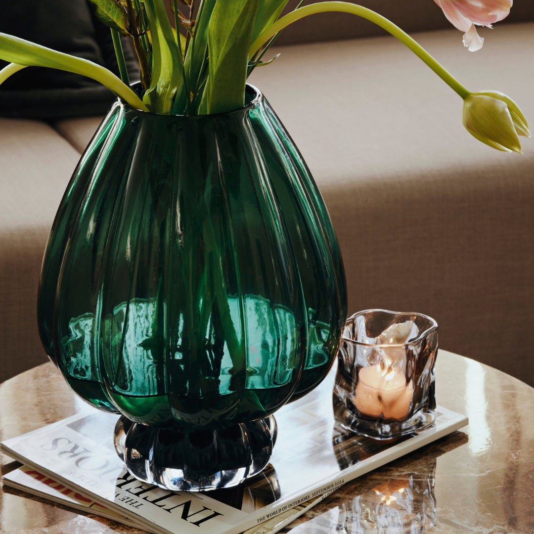 Malou Vase, Dark Green