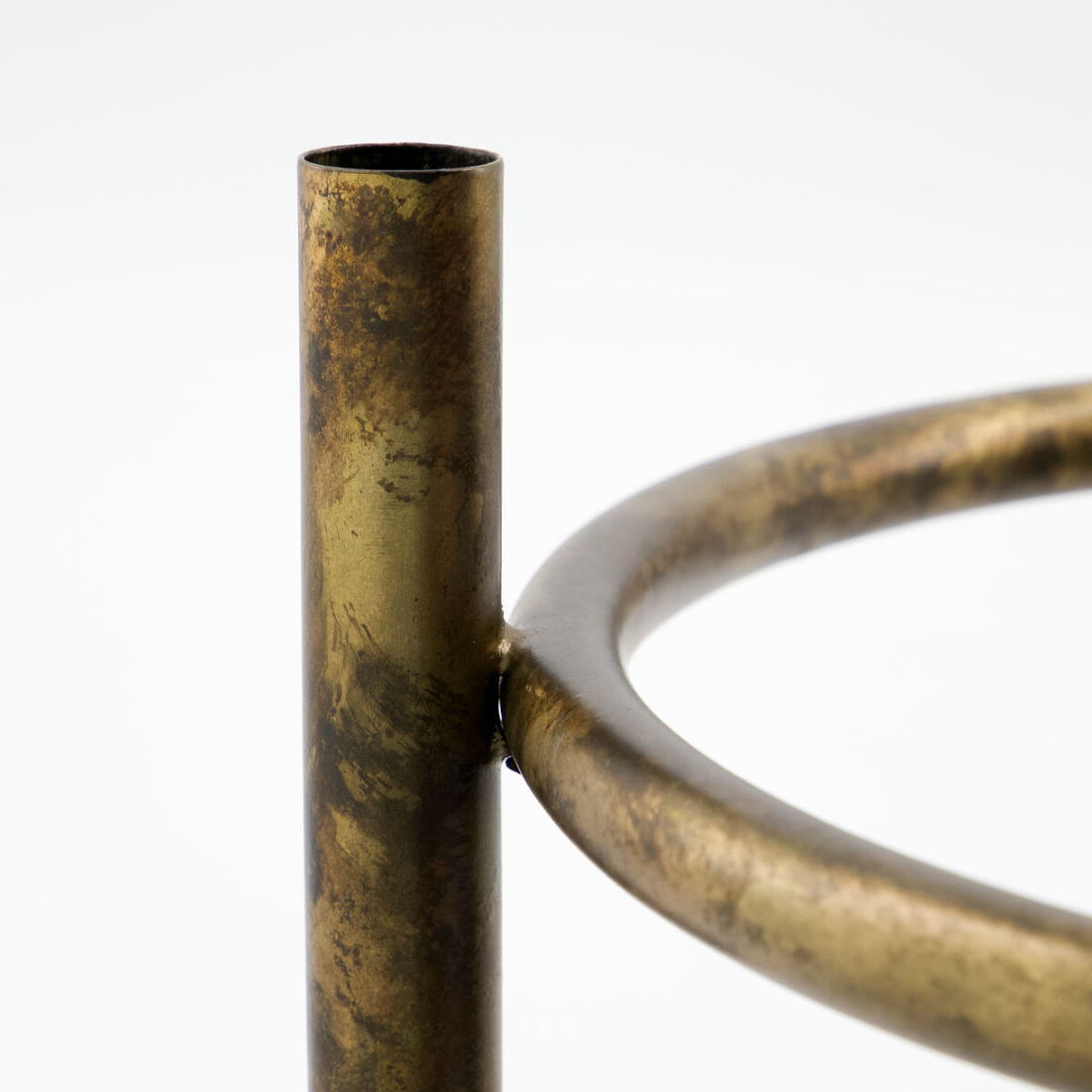 Antique Brass Christmas Table Candle holder