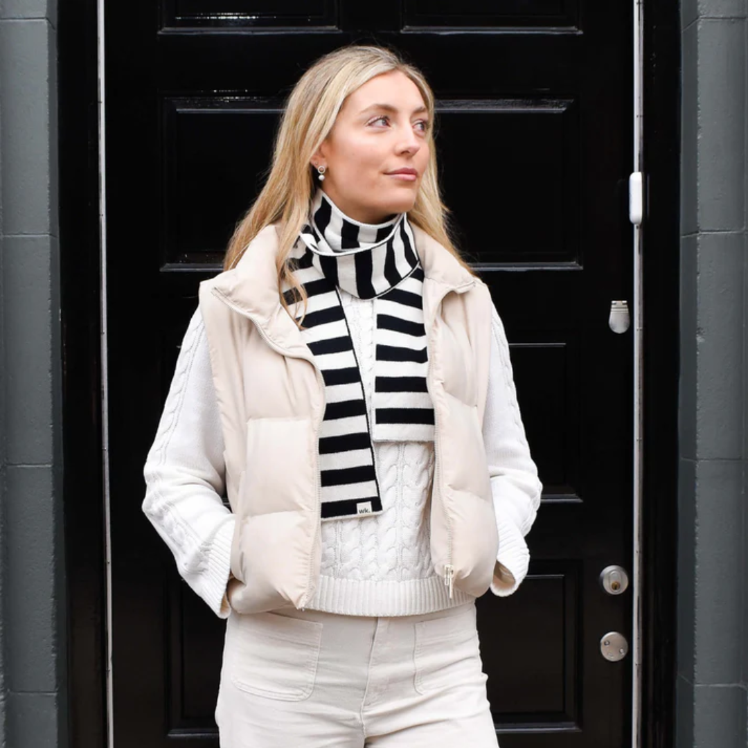 Skinny Striped Scarf