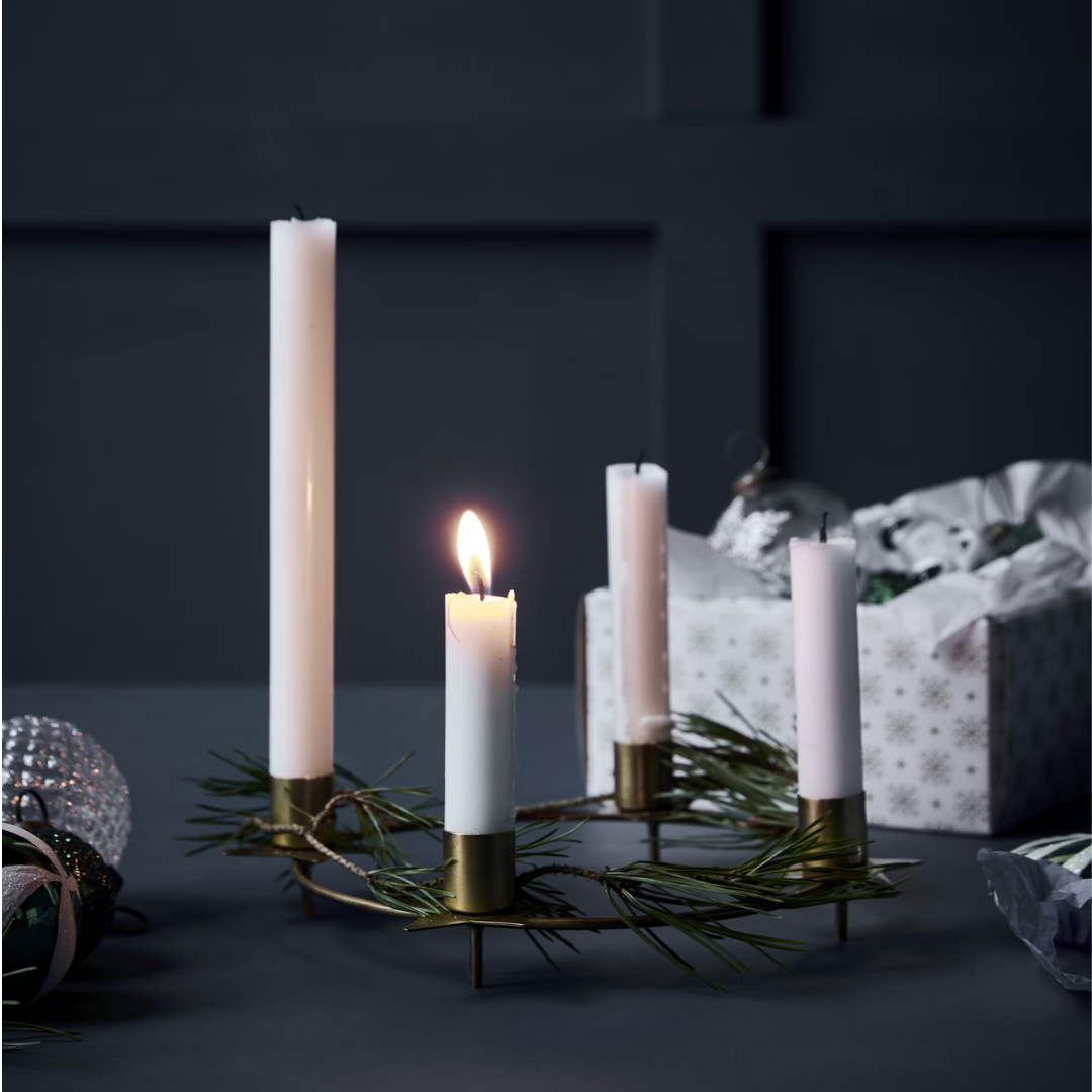 Candle Ring Star Brass