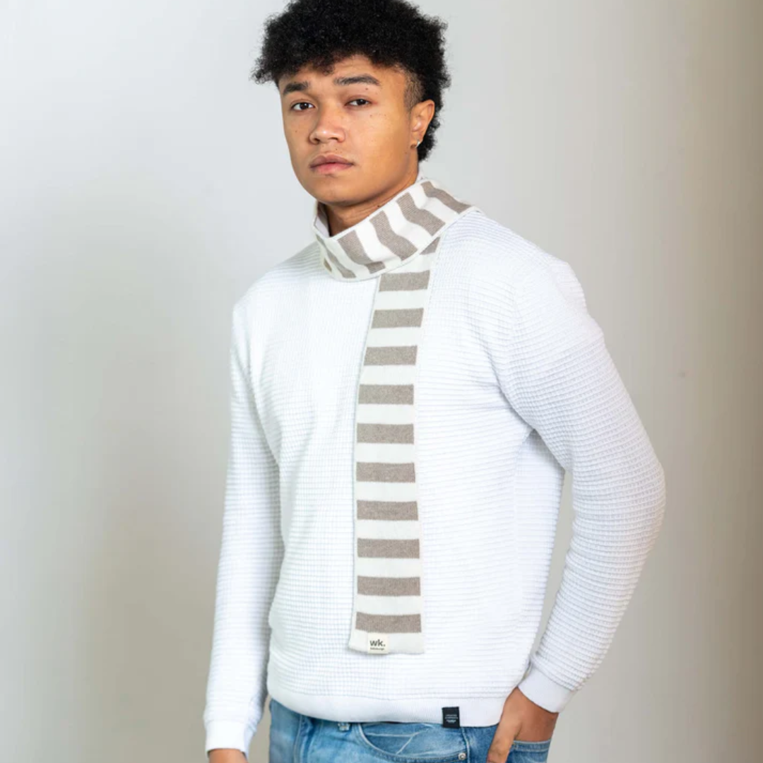 Skinny Striped Scarf