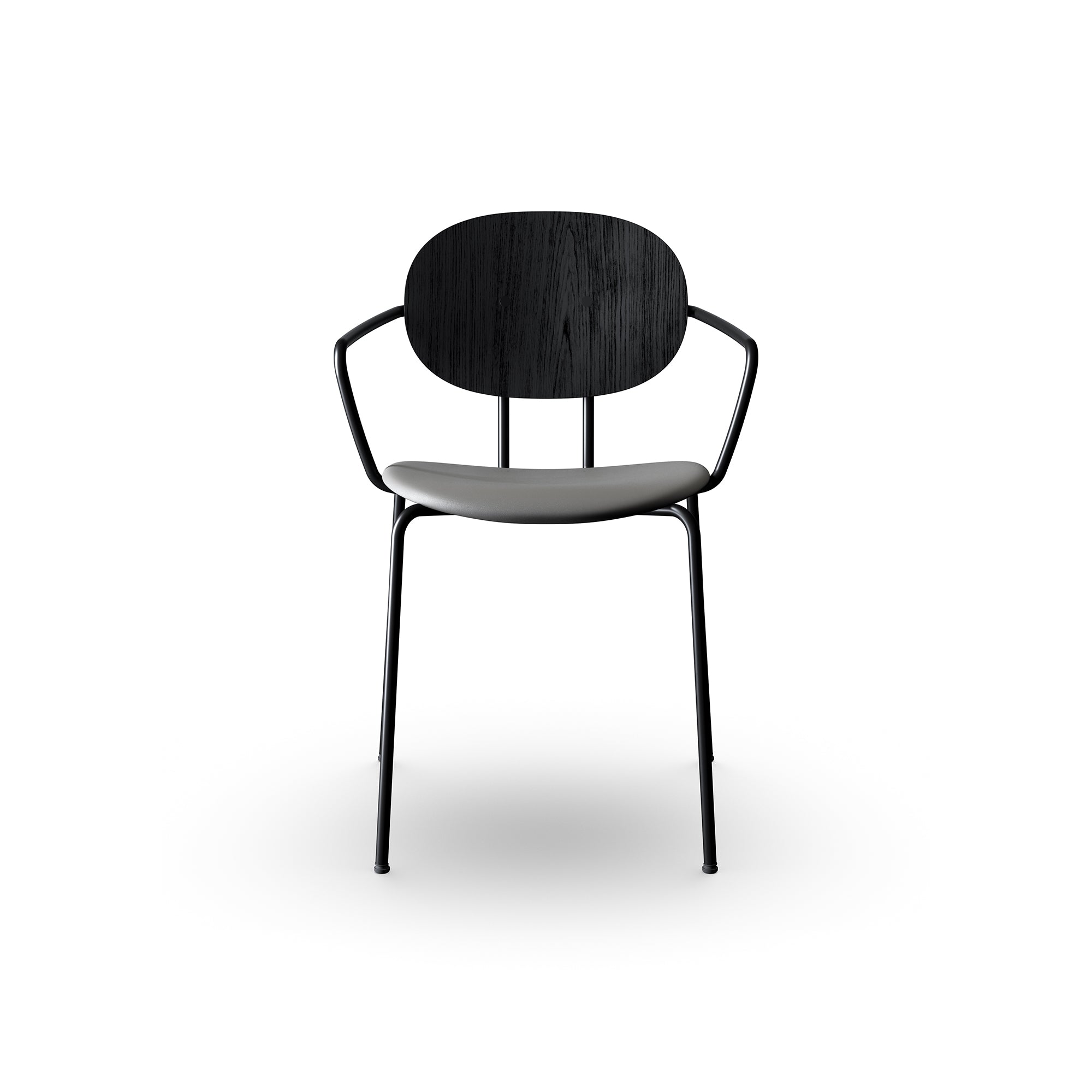 Sibast Piet Hein Dinning Chair Wooden and Upholstered Black Frame