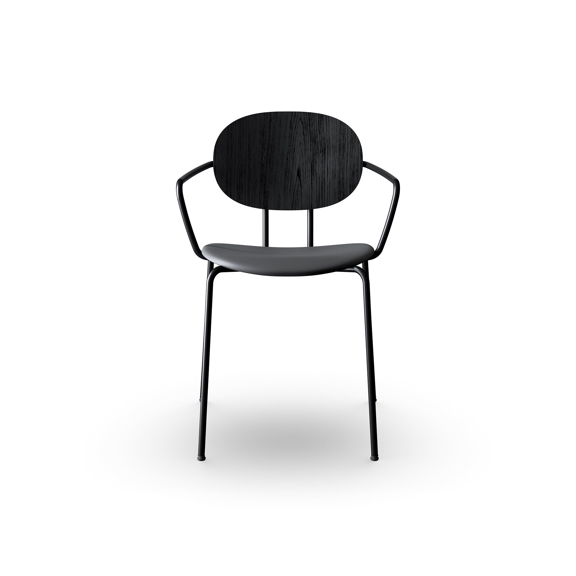 Sibast Piet Hein Dinning Chair Wooden and Upholstered Black Frame