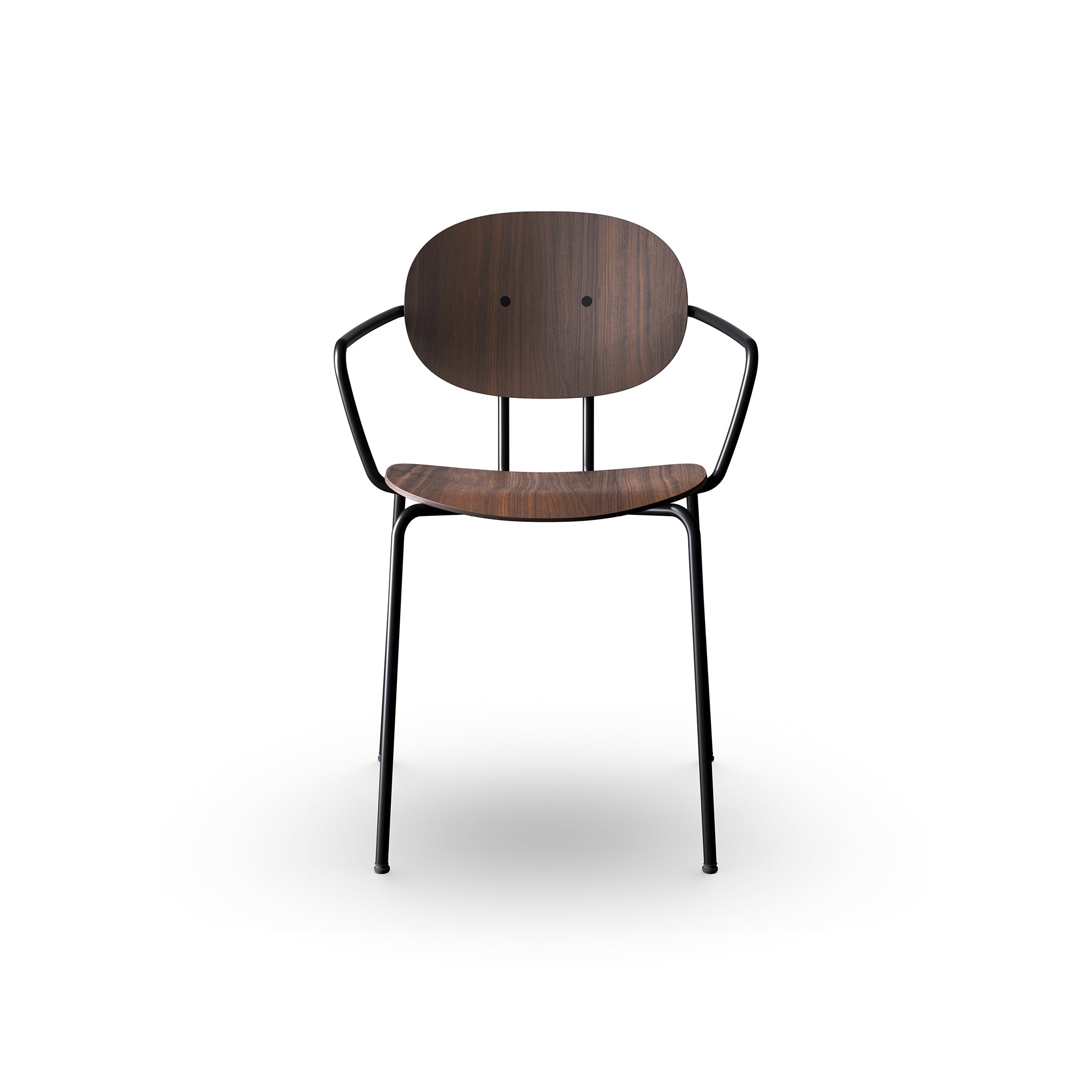 Sibast Piet Hein Dinning Chair Wooden and Upholstered Black Frame