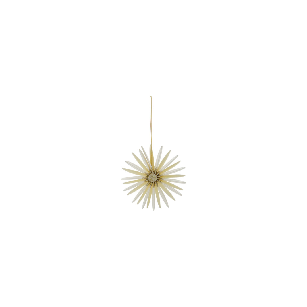 Stari Christmas Ornament - Off White / Champagne