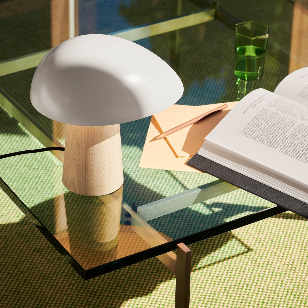 Night Owl Lamp White / Ash in Stock