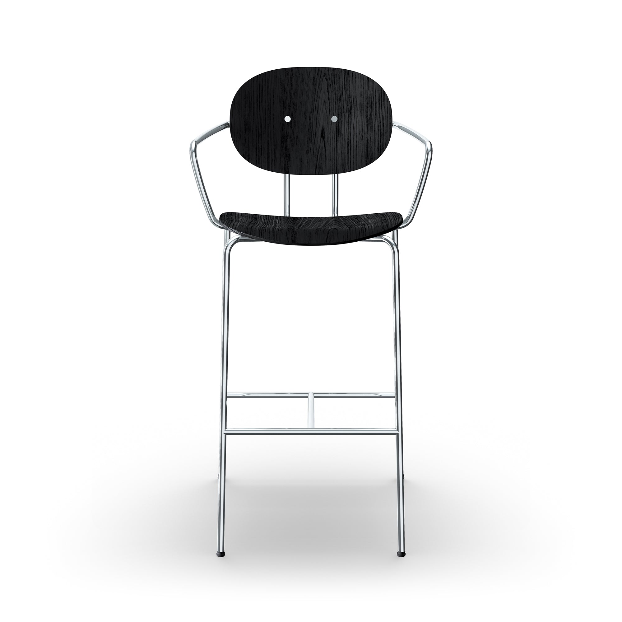 Sibast Piet Hein Counter & Bar Stool Chrome Frame With Armrest