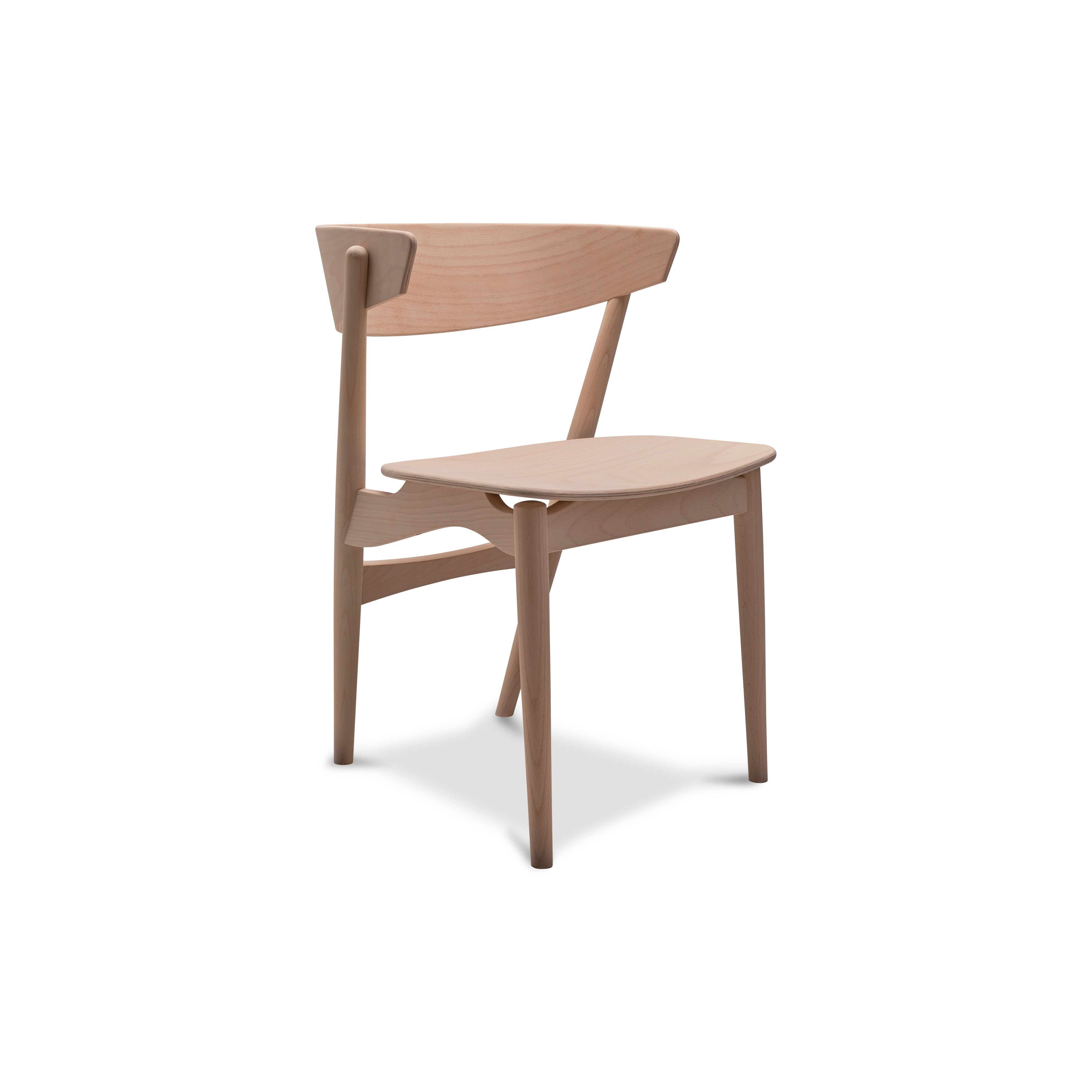 No 7 Dining Chair Wooden Seat
