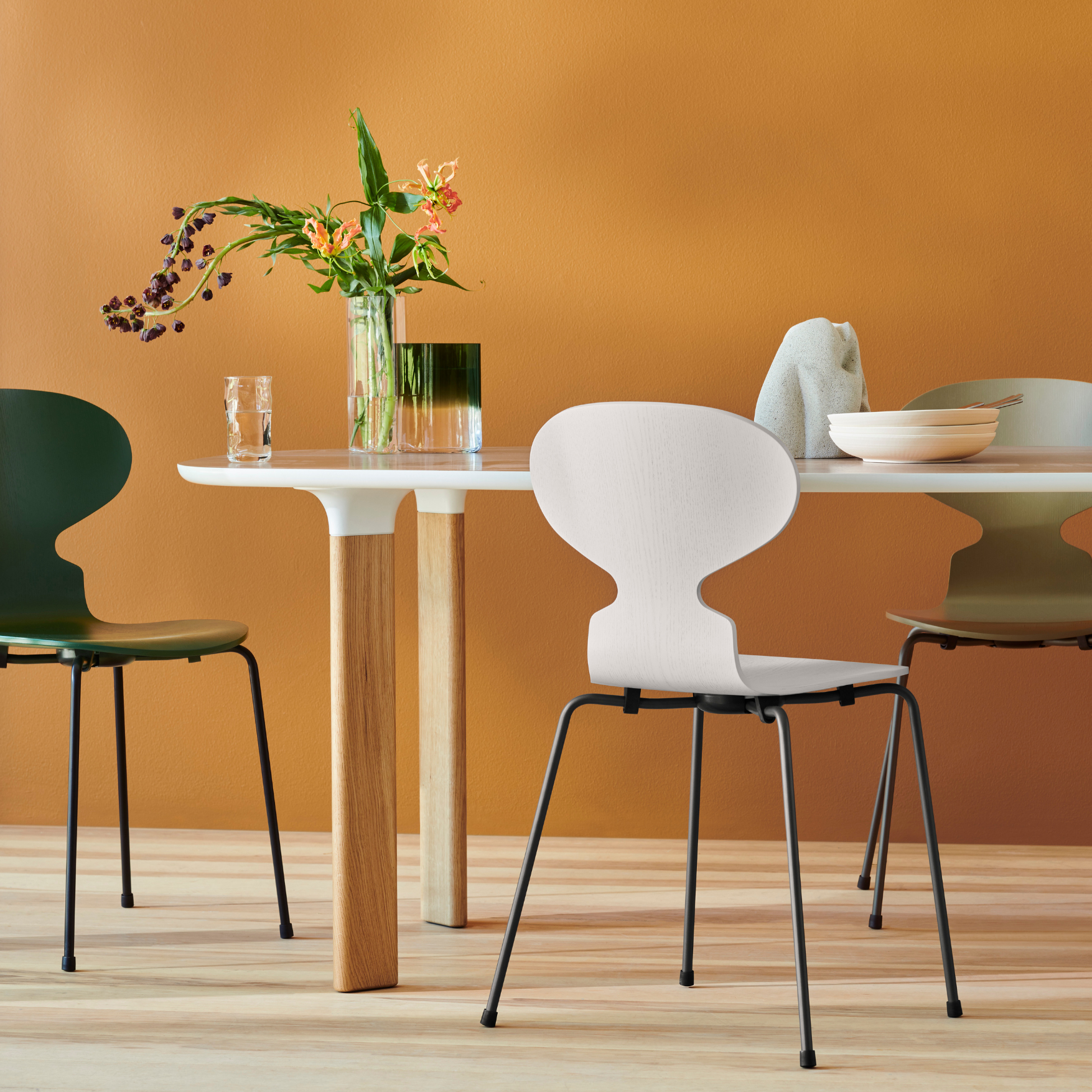 Ant Chair Coloured Veneer by Fritz Hansen - Iconic Scandinavian