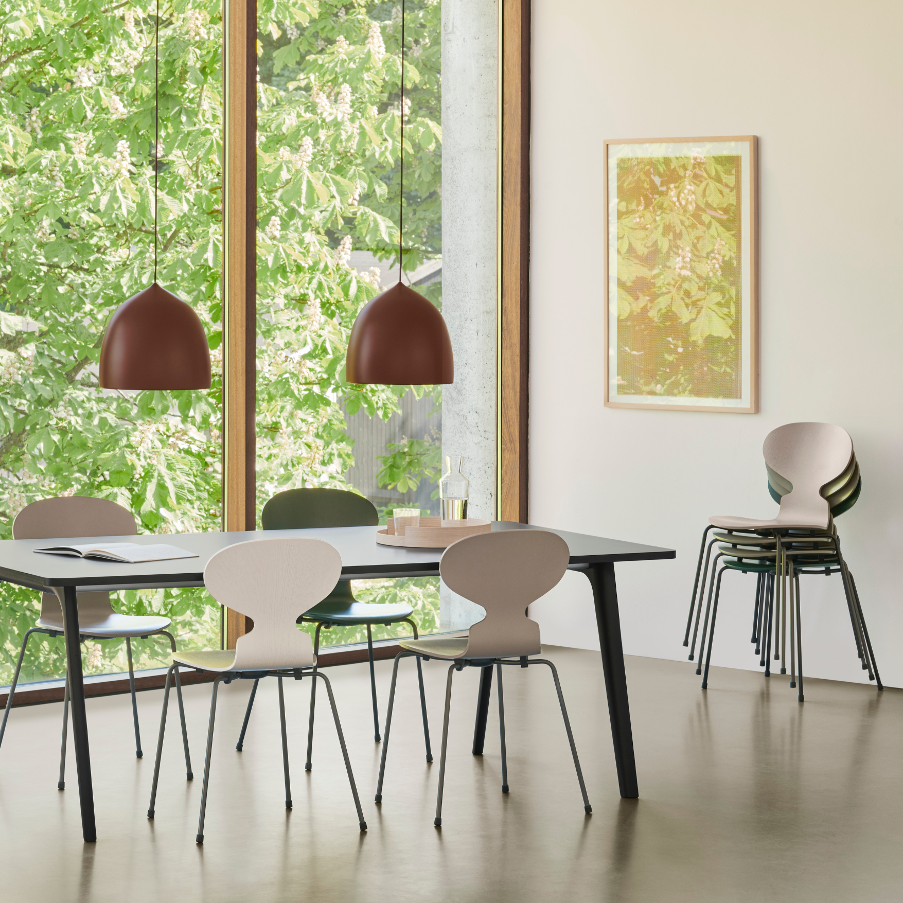 Ant Chair Coloured Veneer