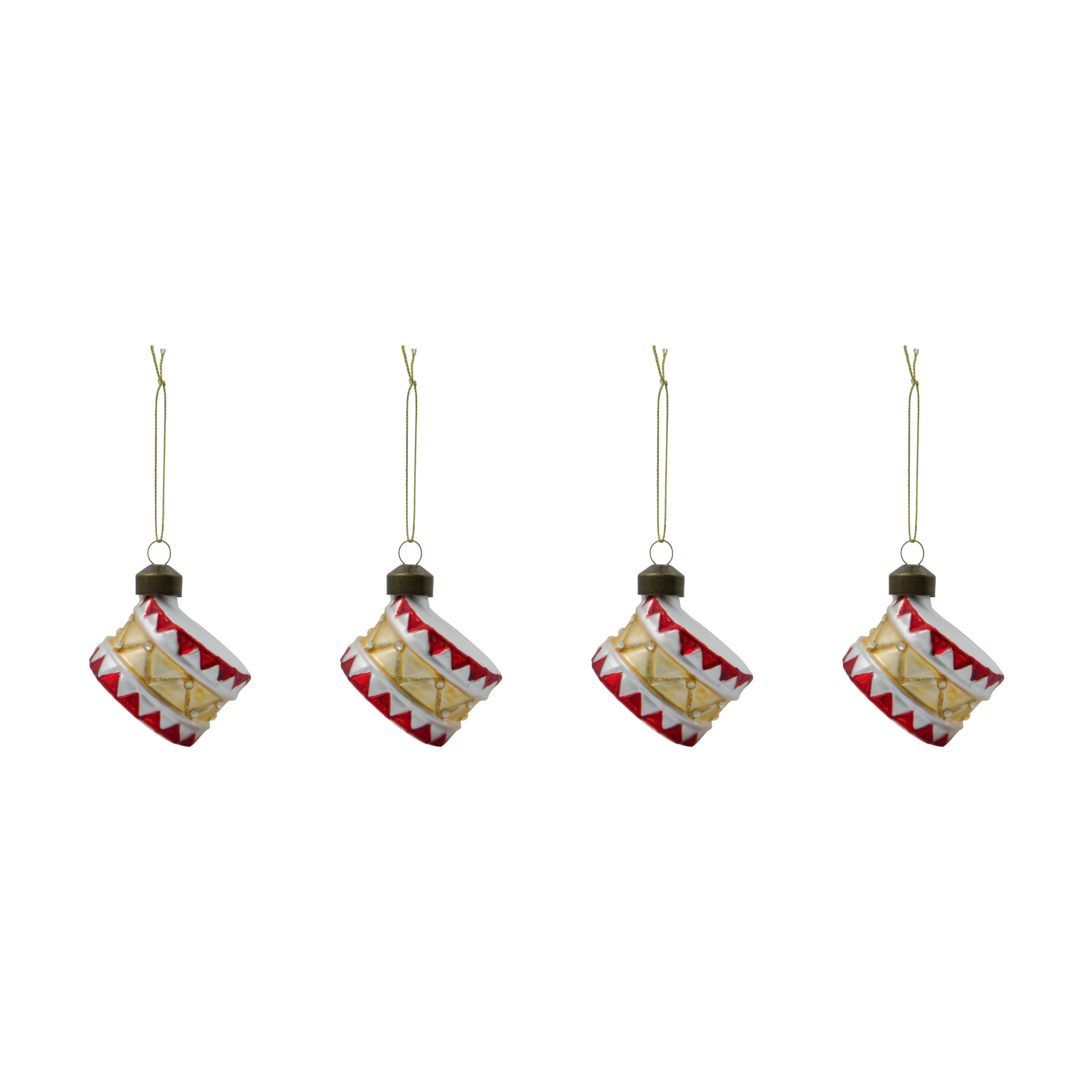 Drum Ornament 4 Pack