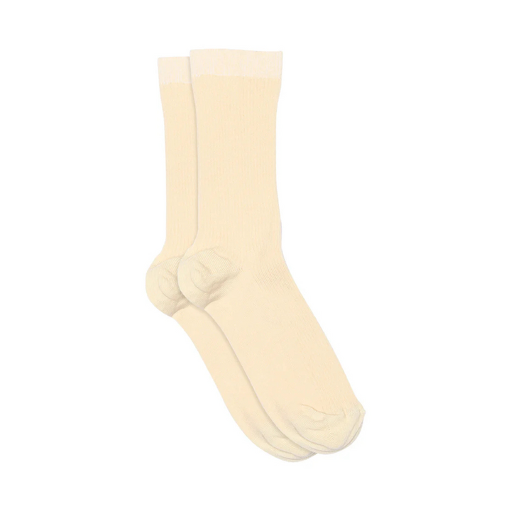 Fine Cotton Rib Socks