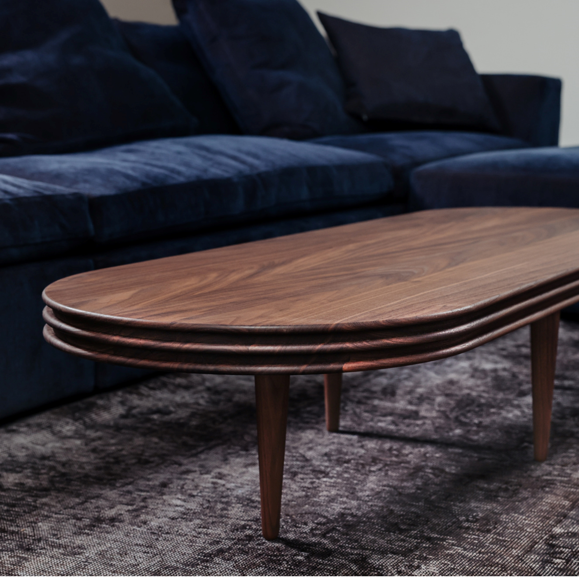 Groove Coffee Table Oval