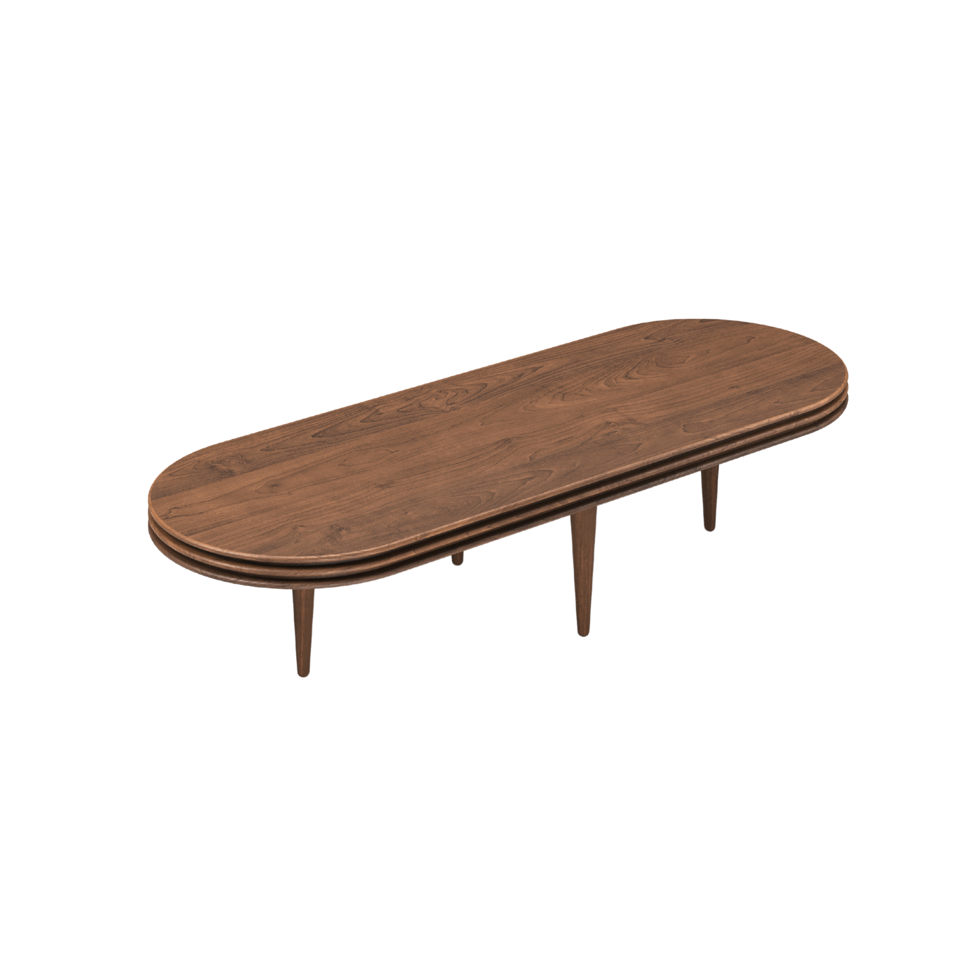 Groove Coffee Table Oval