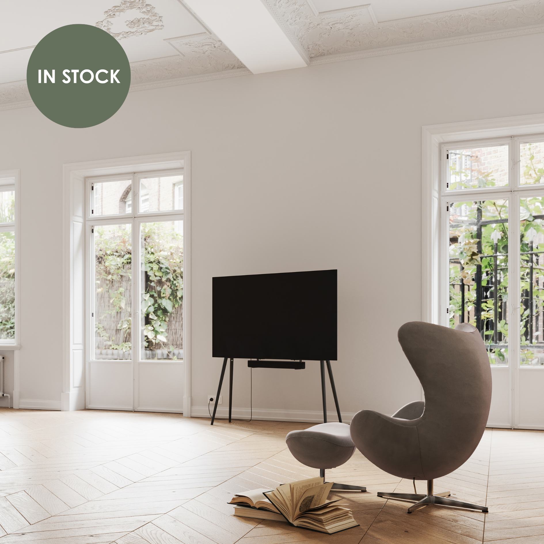 JALG TV-Stand Birch XL / Black 55" - 77"