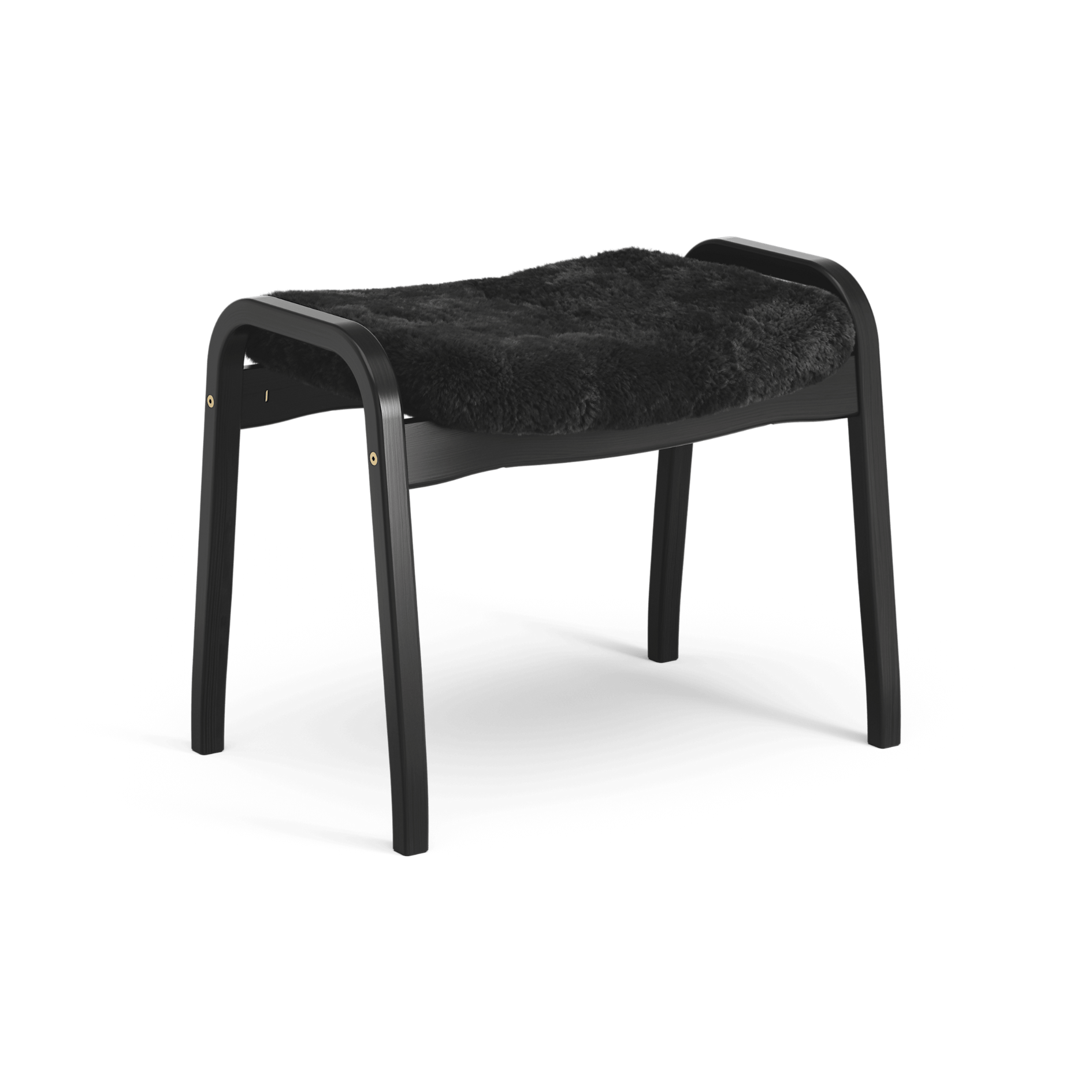 Lamino Footstool Black Oak