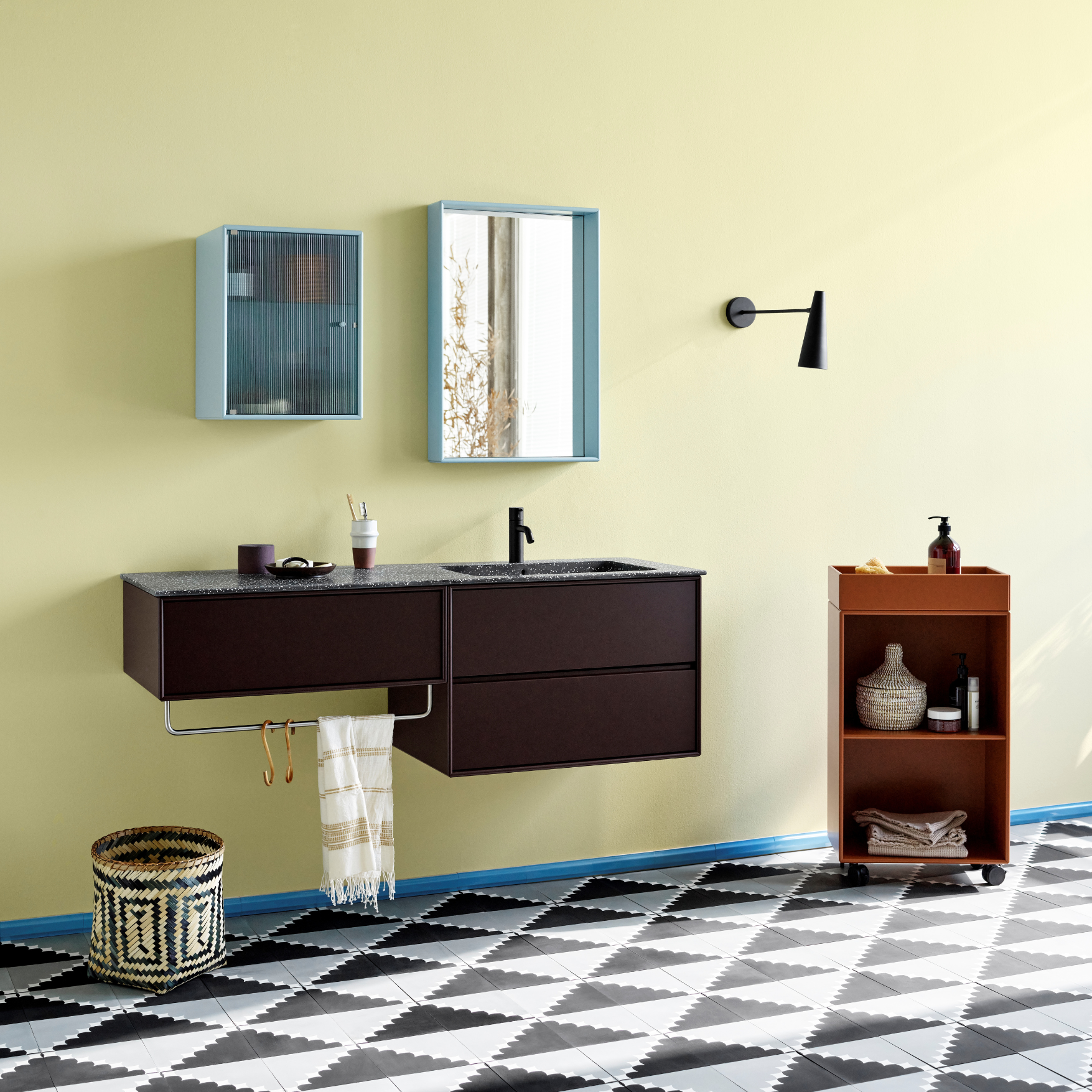 Montana Ripple Bathroom Cabinet