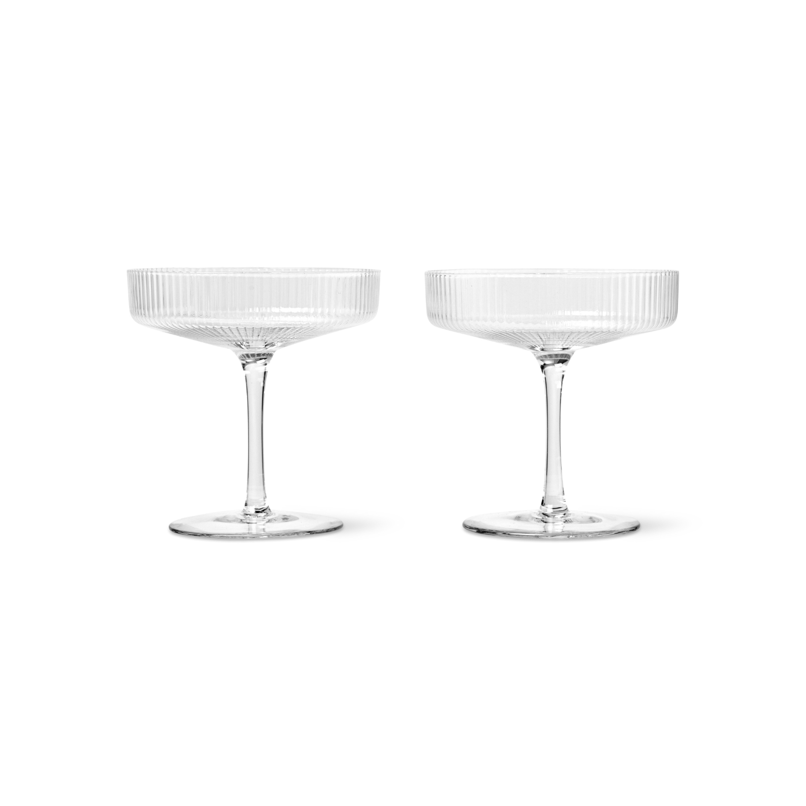 Ripple Champagne Saucers