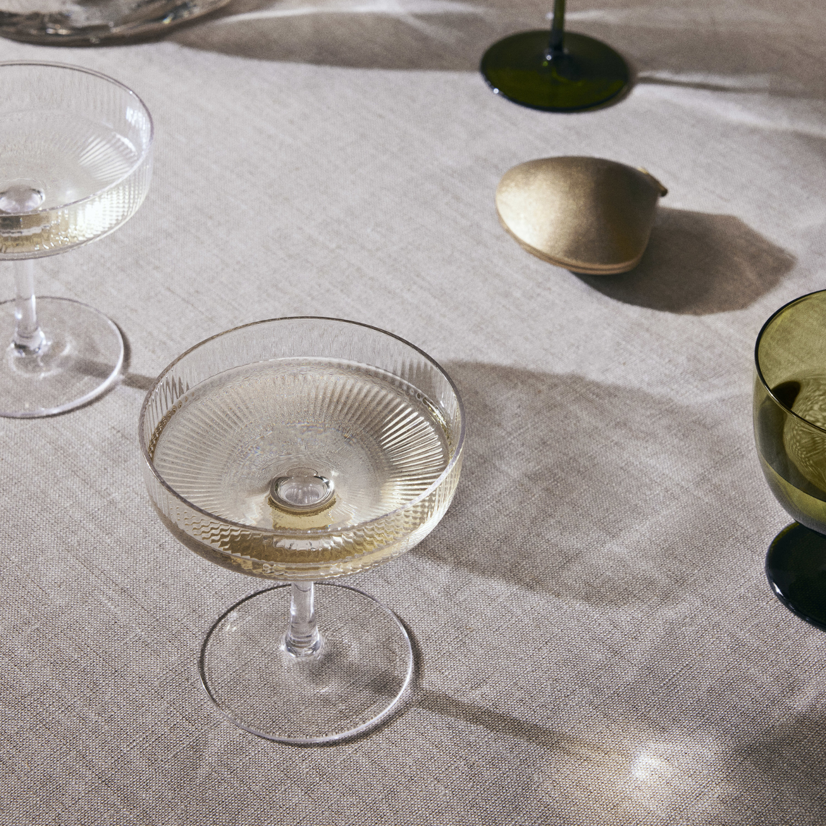 Ripple Champagne Saucers