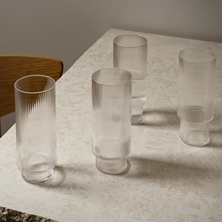 Ripple Long Drink Glasses