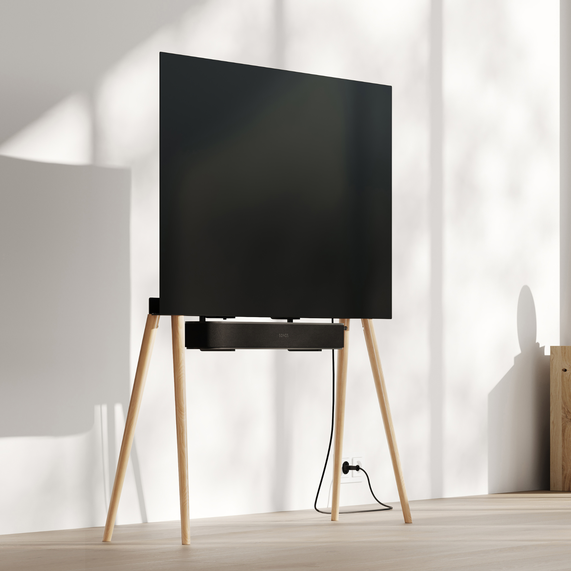 JALG TV-Stand Birch / Natural Glossy 42" - 55"