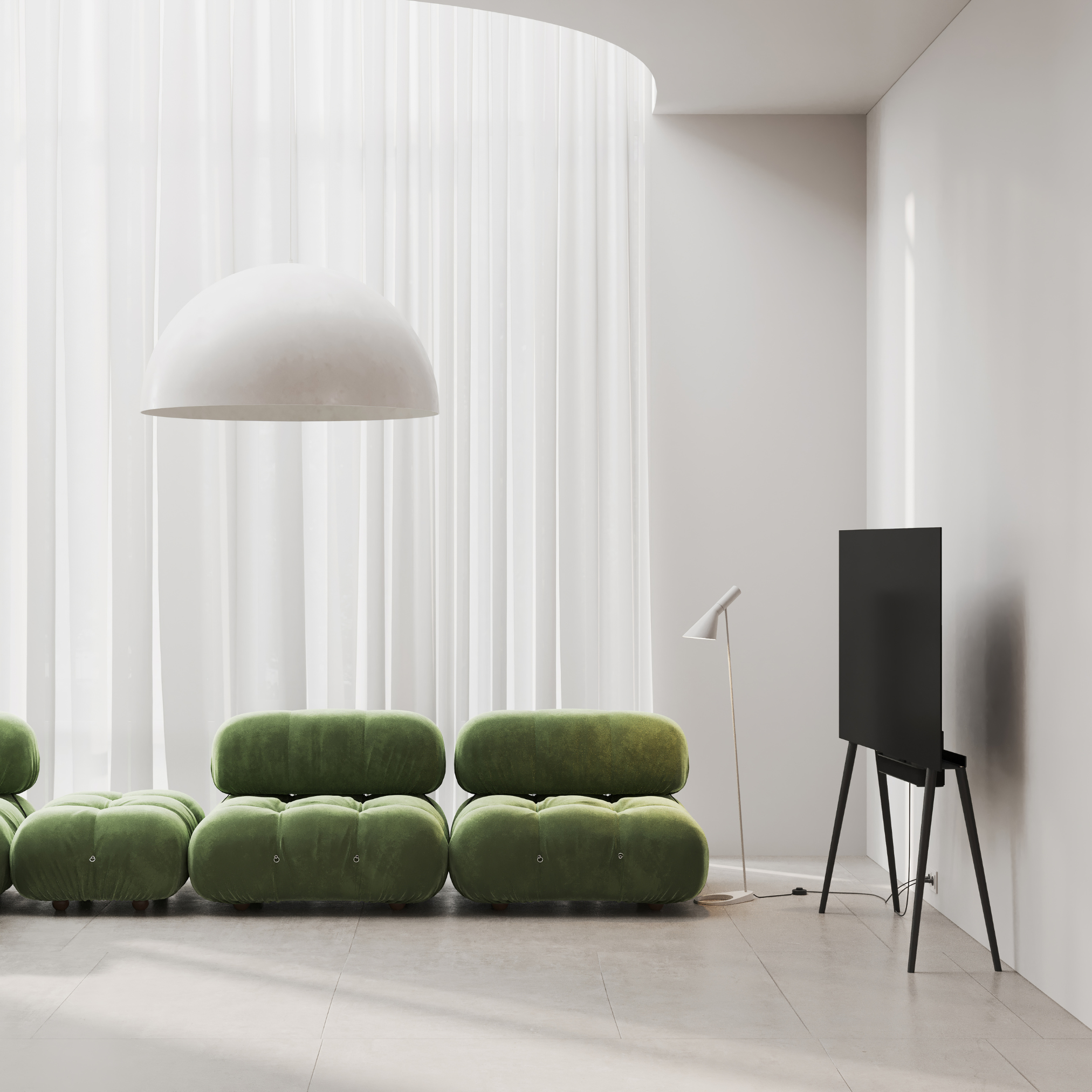 JALG TV-Stand Birch XL / Black 55" - 77"