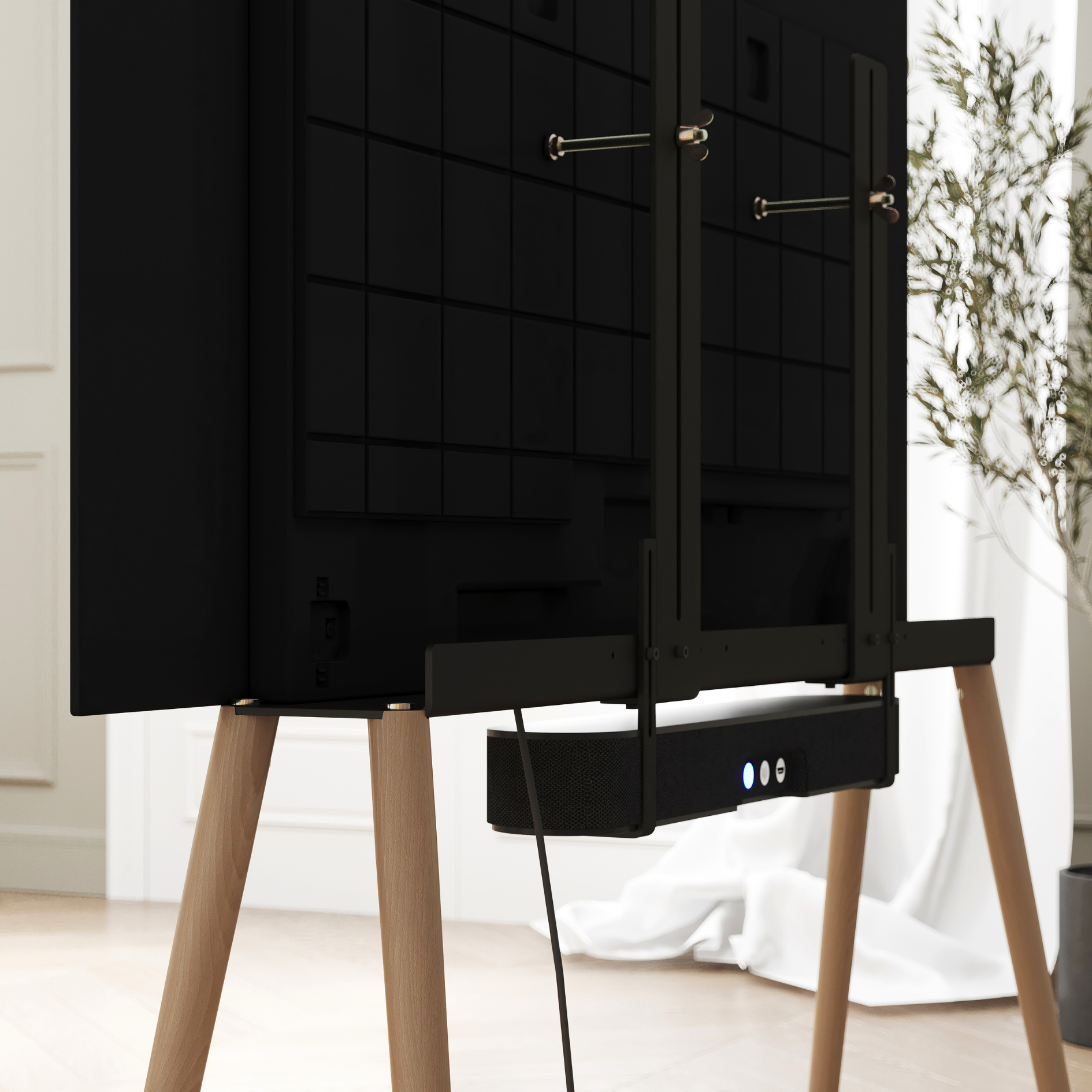 JALG TV-Stand Birch XL / Natural Glossy 55" - 77"