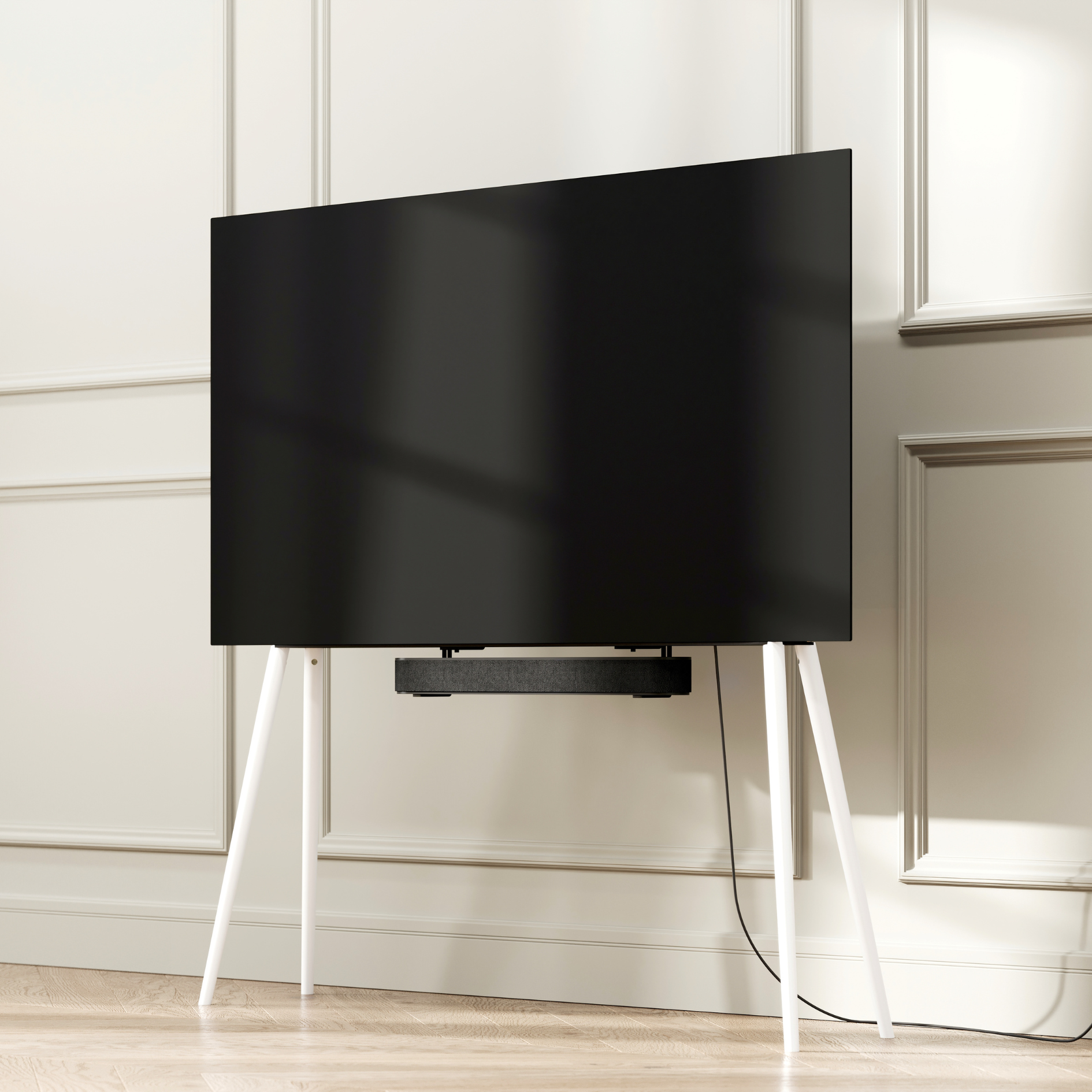 JALG TV-Stand Birch XL / White 55" - 77"