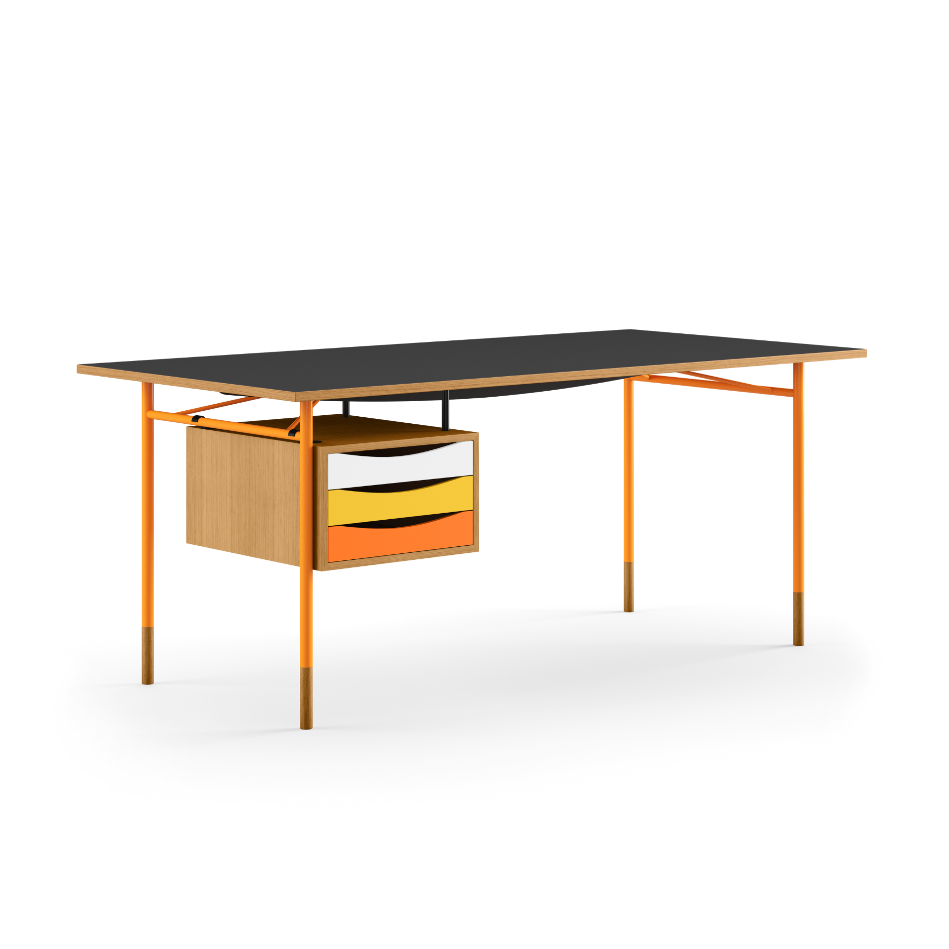 The Nyhavn Desk w/ Tray Unit