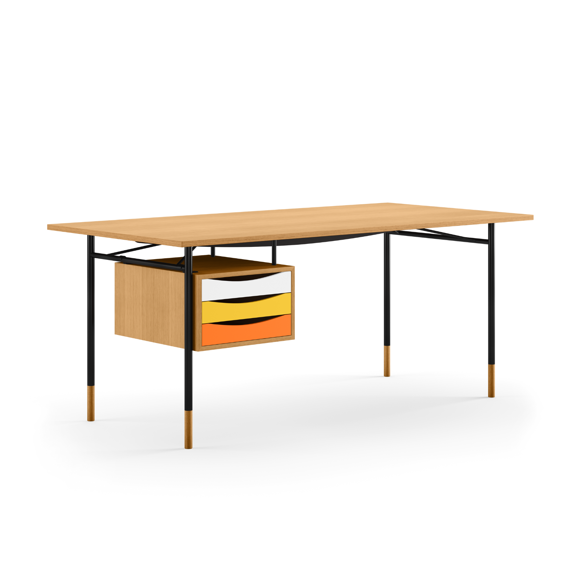 Curated visual reference: Danish Coastal Nyhavn Style Reference: The Nyhavn Desk W Tray Unit By House Of Finn