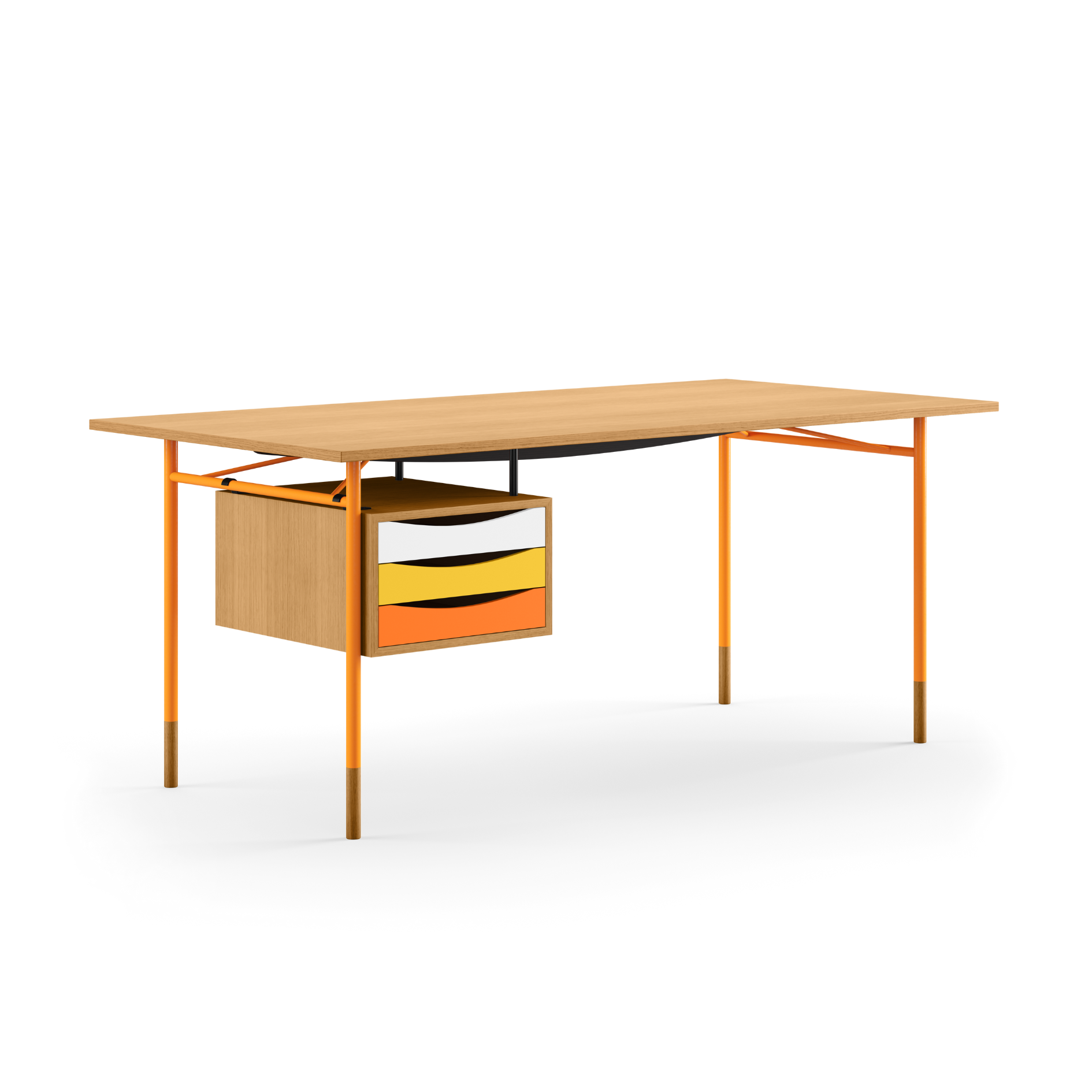 The Nyhavn Desk w/ Tray Unit