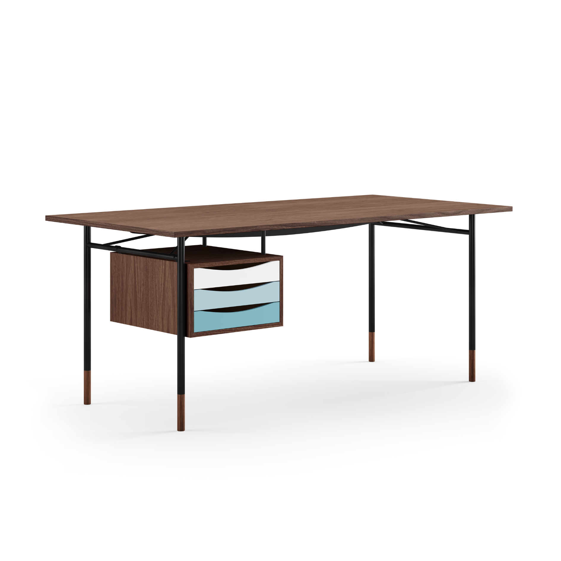 The Nyhavn Desk w/ Tray Unit