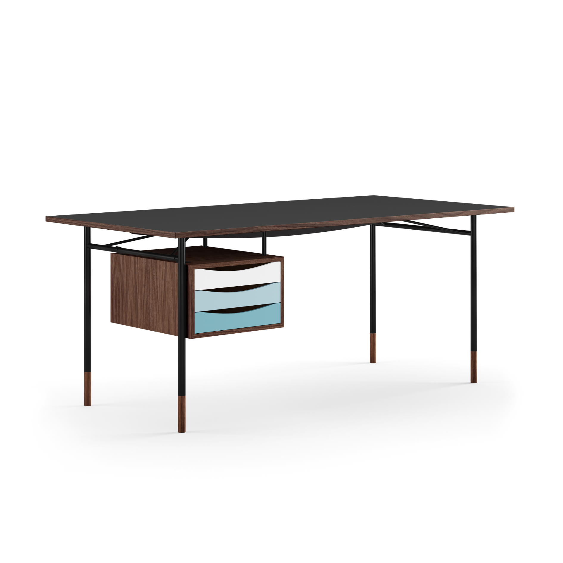 The Nyhavn Desk w/ Tray Unit