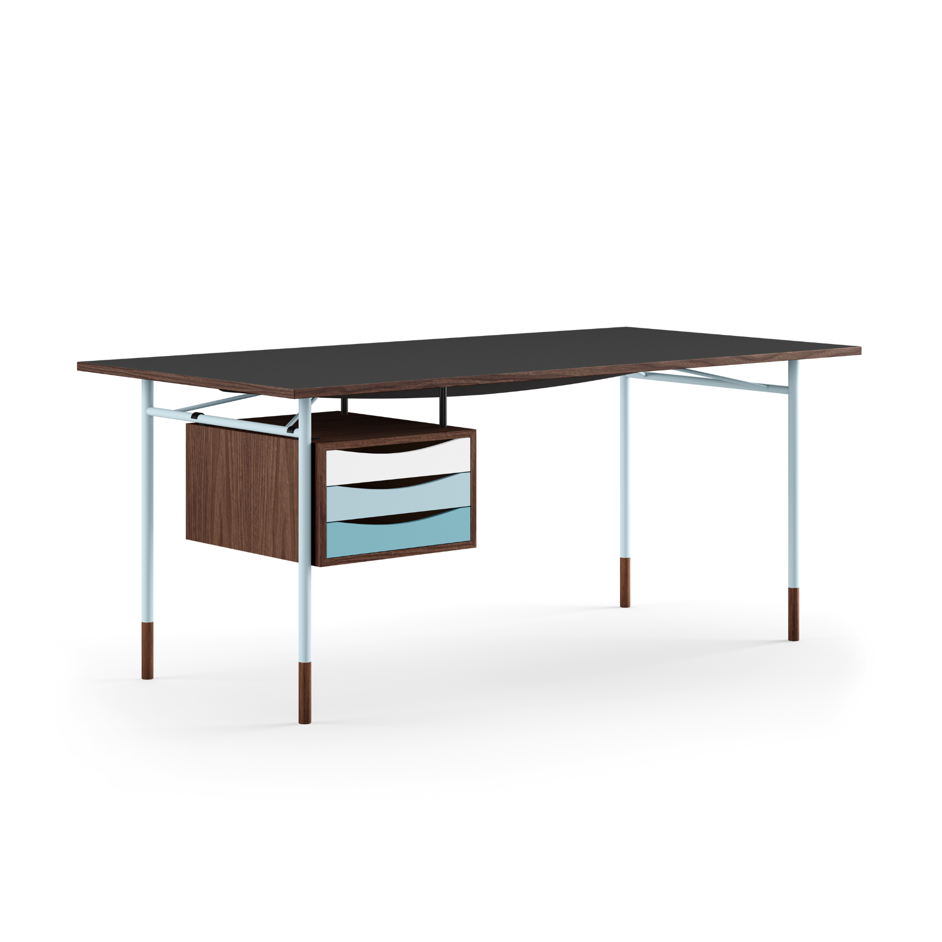 The Nyhavn Desk w/ Tray Unit