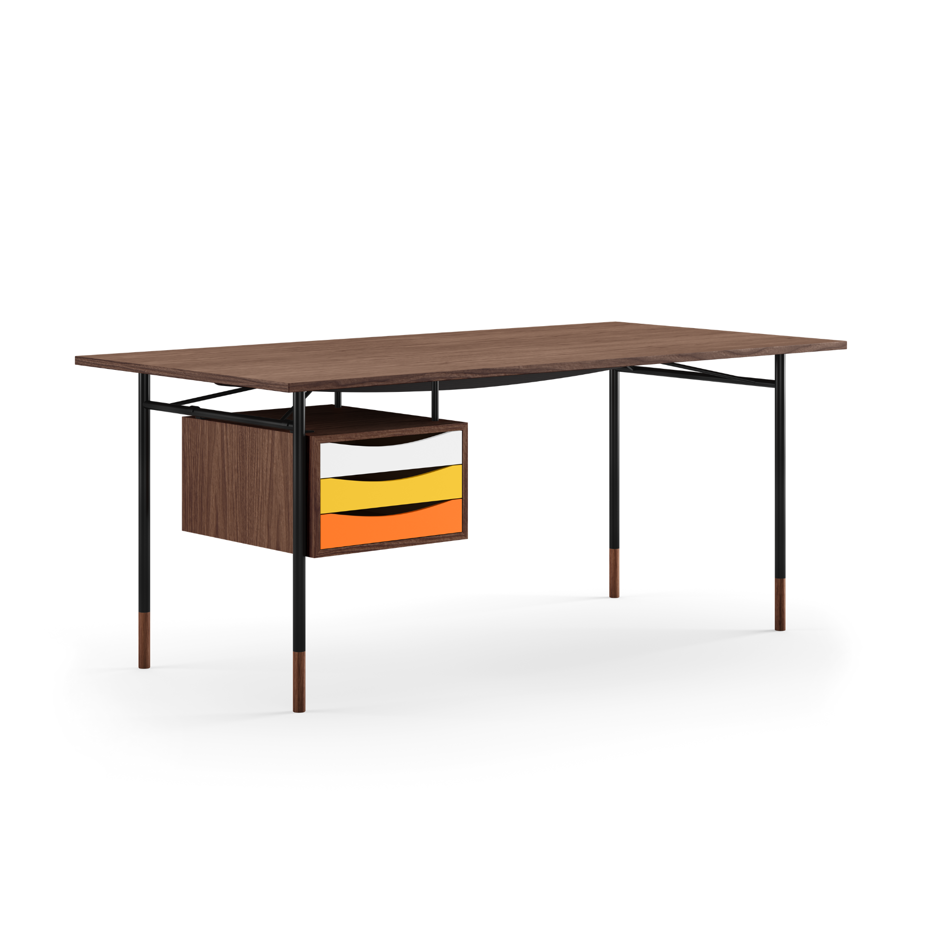 The Nyhavn Desk w/ Tray Unit