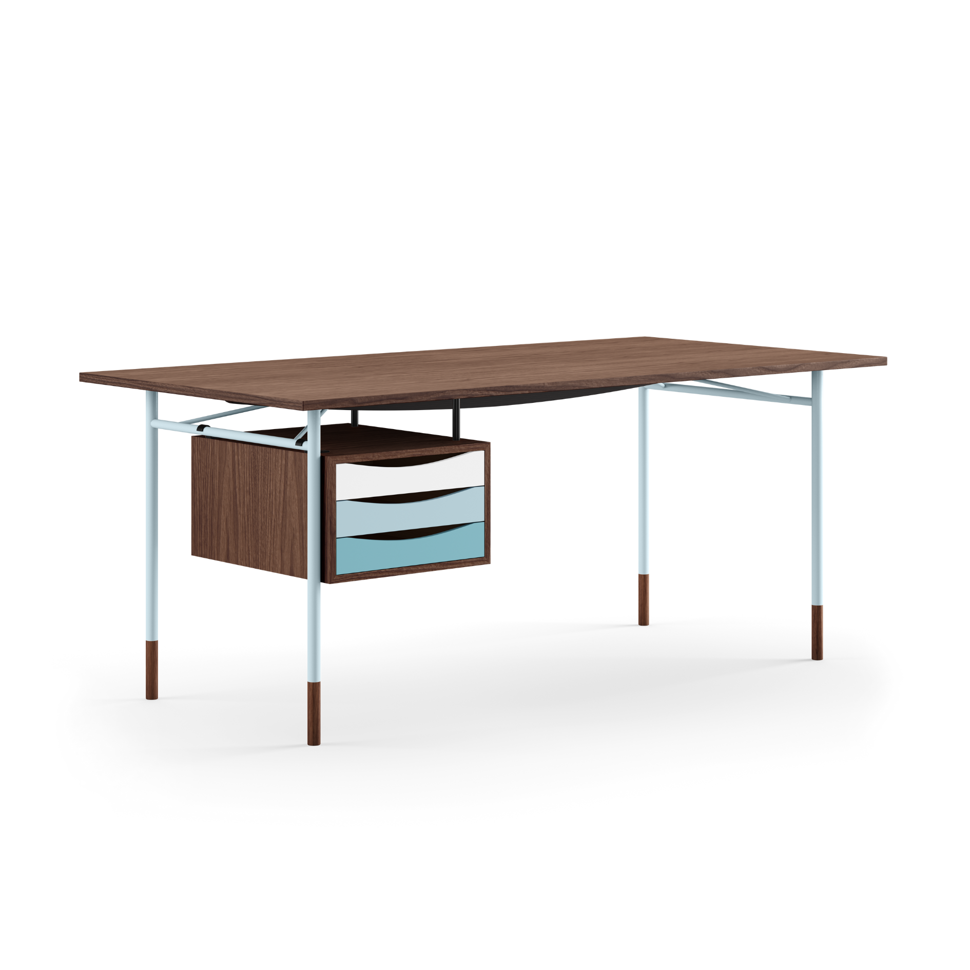 The Nyhavn Desk w/ Tray Unit