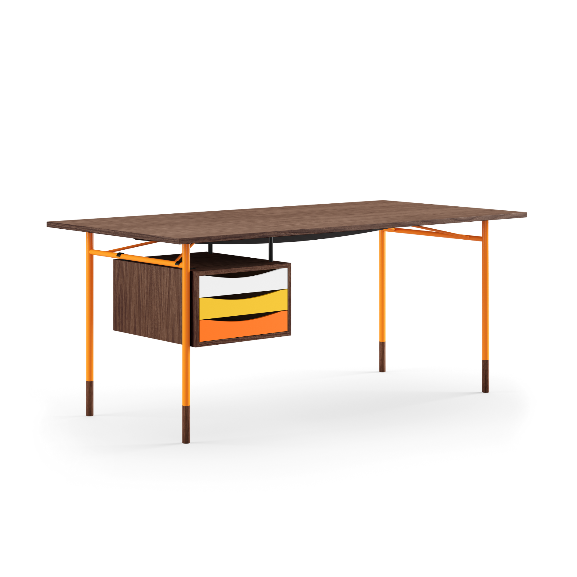 The Nyhavn Desk w/ Tray Unit