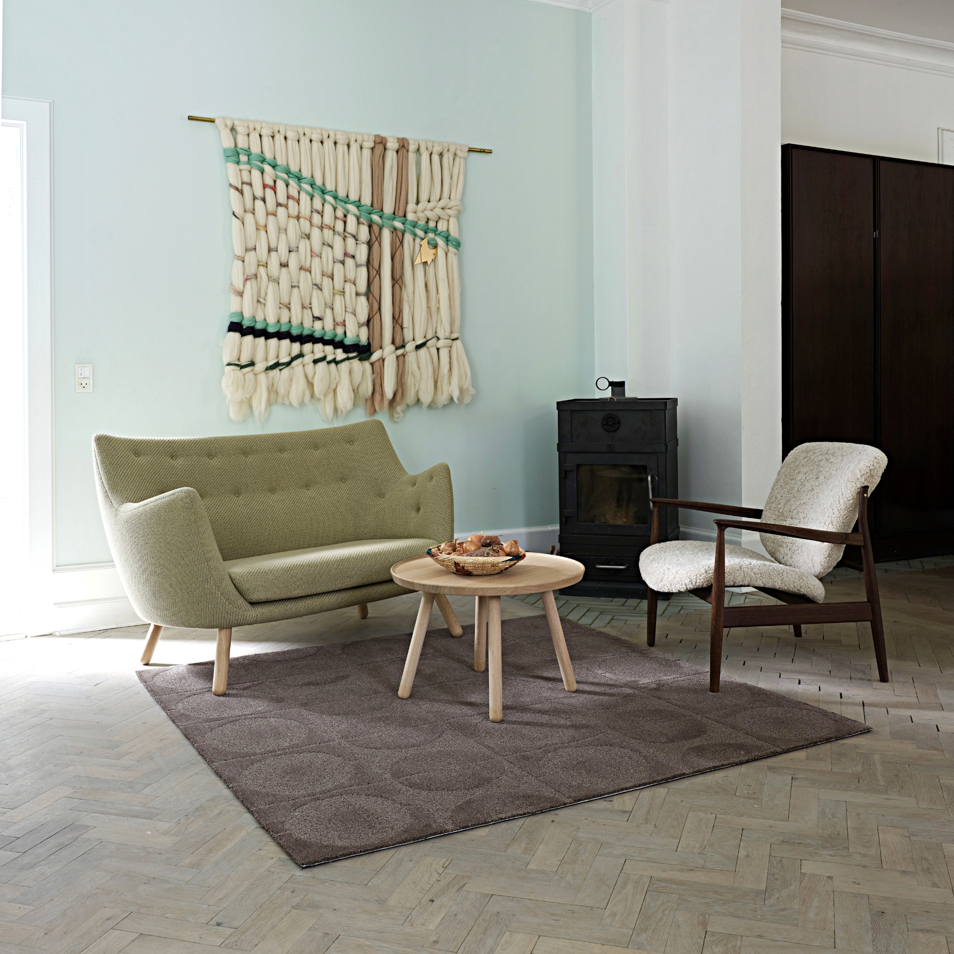 The Undyed Circle Rug